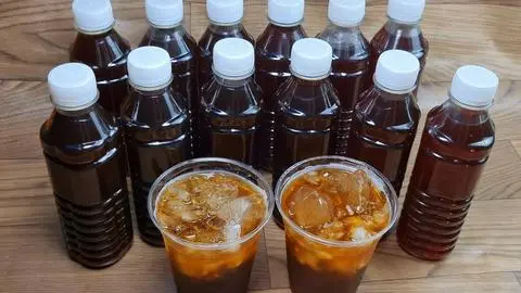 Hình ảnh Nước Sâm Mix Dừa Nước Hạt é/ly lớn