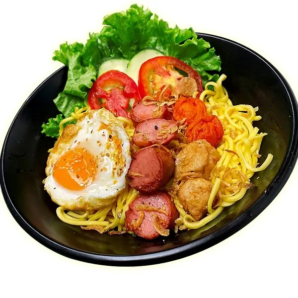 Hình ảnh mỳ Trộn cá viên 