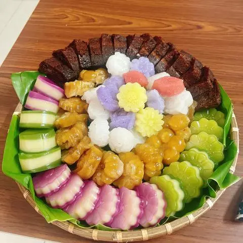 Hình ảnh Mẹt Bánh Quê 45cm kèm cốt chấm 