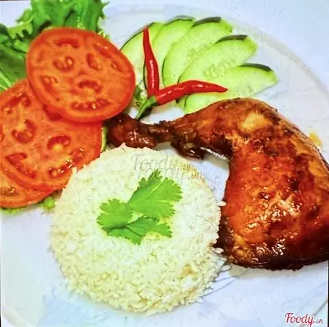 Hình ảnh cơm gà rô-ti