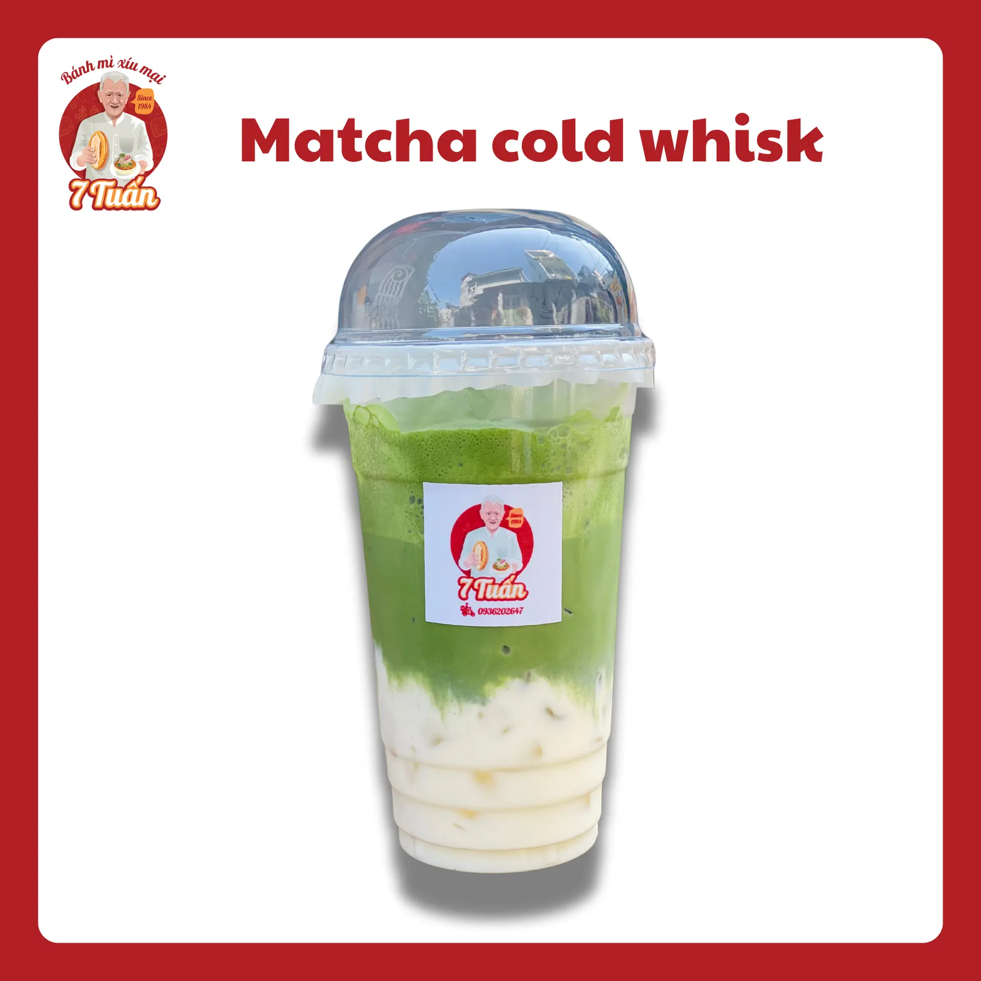 Hình ảnh Matcha cold whisk - ly 700ml