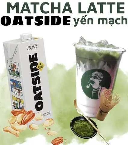 Hình ảnh Matcha sữa yến mạch OATSIDE