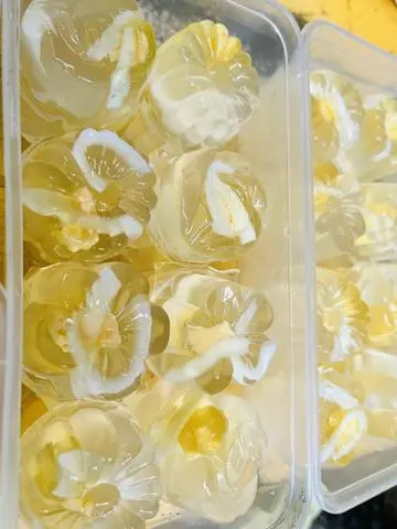 Hình ảnh Rau câu dừa mix bánh plan - hộp 14 cái