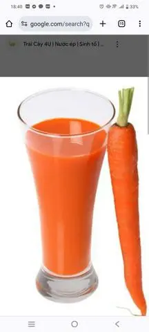 Hình ảnh sinh tố cà rốt 