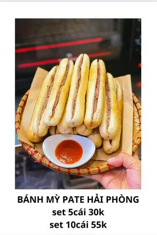 Hình ảnh Bánh mì pate Hải Phòng Cột Đèn( set 10c)