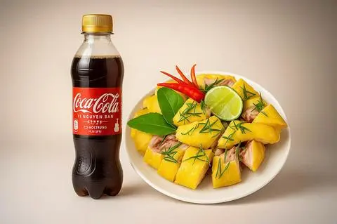 Hình ảnh Combo gà ủ muối Nửa con+chai coca-cola 