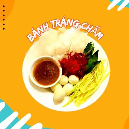 Hình ảnh Bánh tráng chấm - khô bò - trứng
