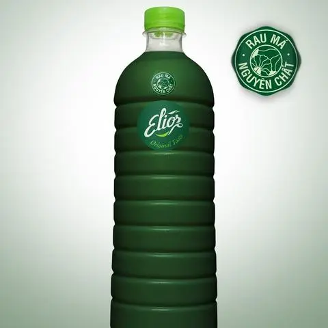 Hình ảnh CHAI 1 LÍT > RAU MÁ [NGUYÊN CHẤT]