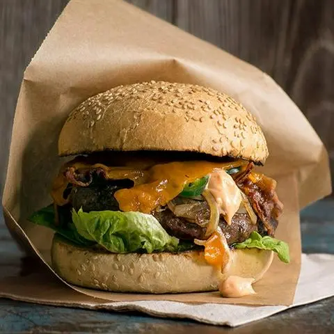 Hình ảnh Burger Tôm 2 Tầng Trứng Phô Mai - 1 nước