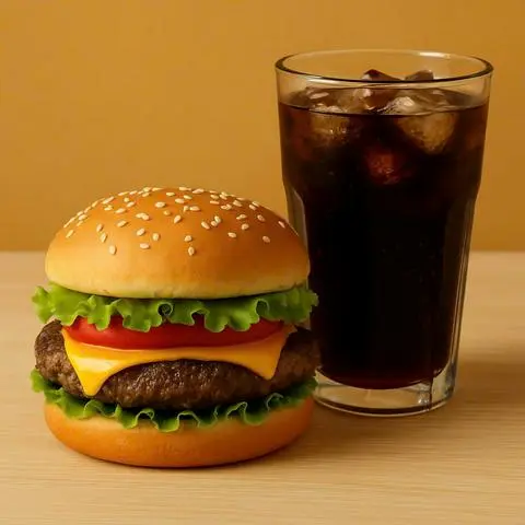 Hình ảnh Combo 2: Burger Bò + Coca