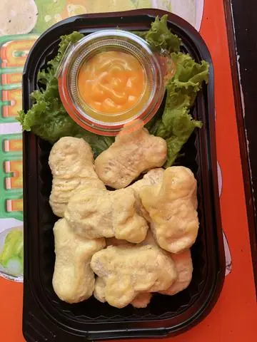 Hình ảnh checkin nugget sốt mù tạc mật ông 