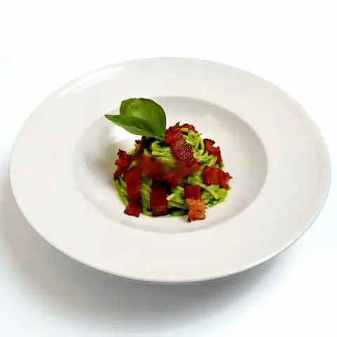 Hình ảnh Mì Ý thịt xông khói sốt Pesto