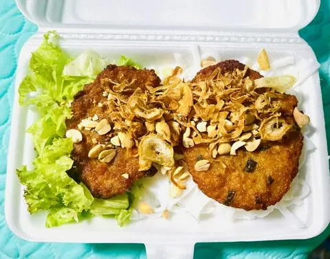 Hình ảnh phở gà chiên 