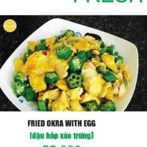 Hình ảnh đậu bắp sào trứng