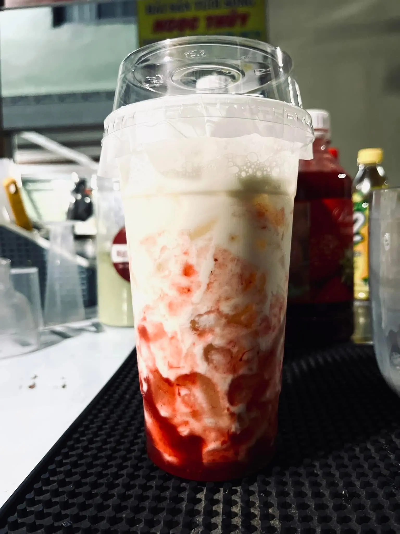 Hình ảnh Latte dâu