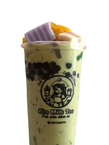 Hình ảnh Traf sữa Matcha Full Topping 700ml