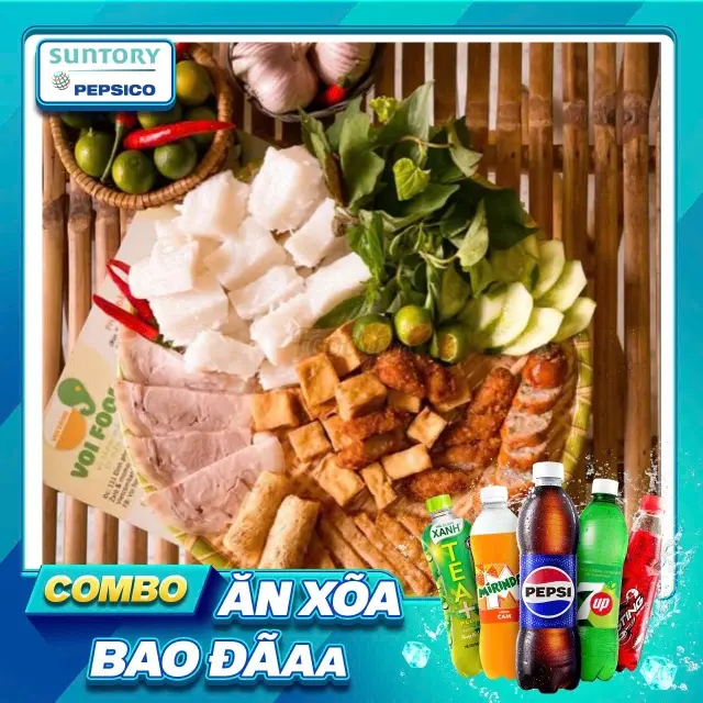 Hình ảnh Mẹt 2 người + nước ngọt Pepsi