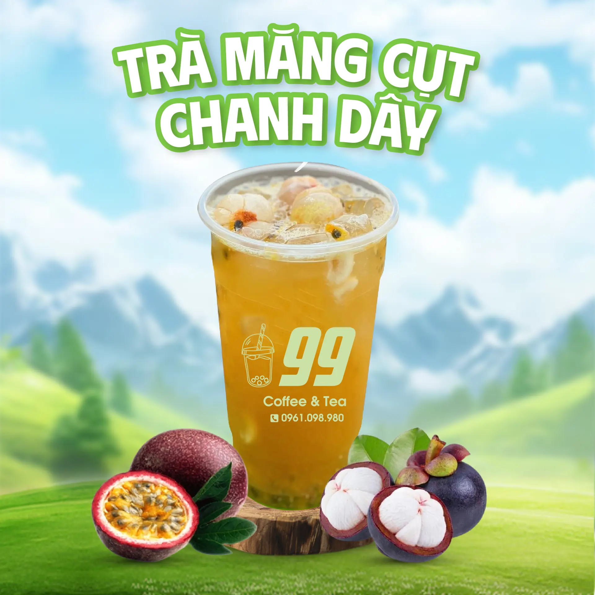 Hình ảnh Trà Măng Cụt Chanh Dây