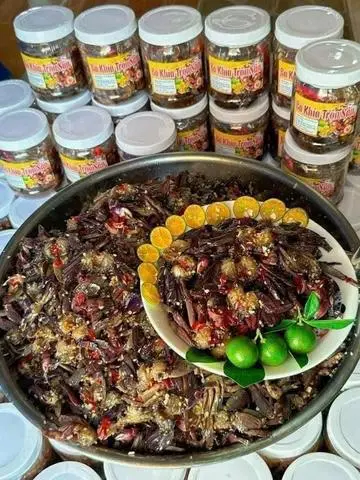Hình ảnh mắm ba khía trộn sẵn miền tây