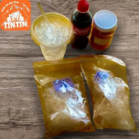 Hình ảnh Combo mix da heo chiên mắm siêu giòn + 2 bánh tráng tỏi(tặng 1 chai coca)