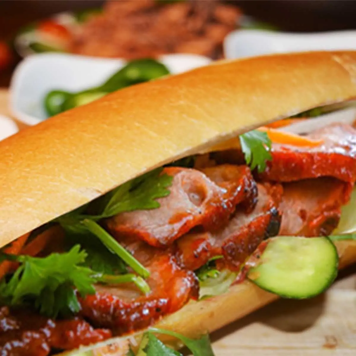 Hình ảnh Bánh Mì Xá xíu & Trứng