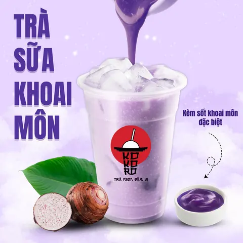 Hình ảnh Trà Sữa Khoai Môn Sốt Khoai Môn Tươi 