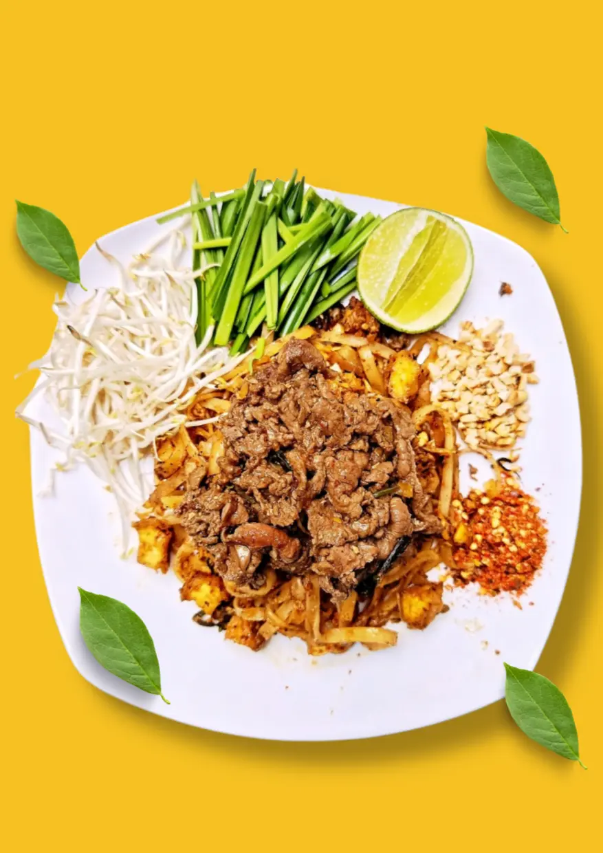 Hình ảnh pad thái bò 