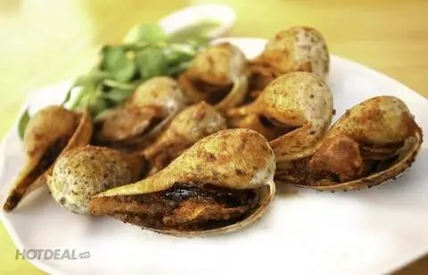 Hình ảnh ốc muỗng nướng sate