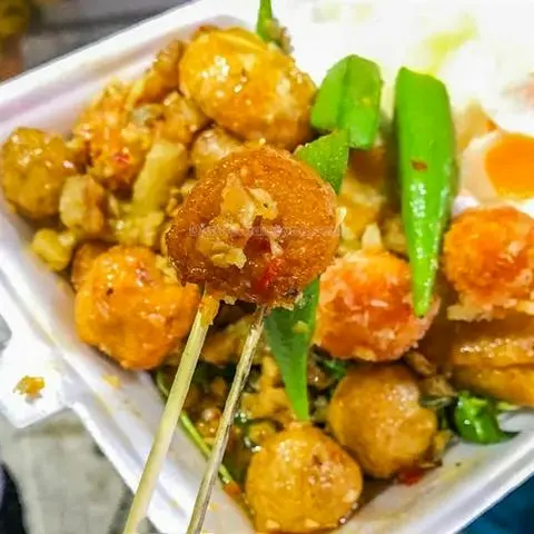 Hình ảnh combo cá viên chiên sốt mắm tỏi phần nhỏ