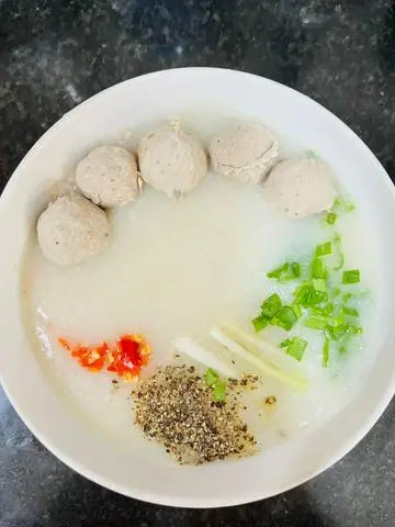 Hình ảnh Cháo Bò Viên Trứng Bắc Thảo