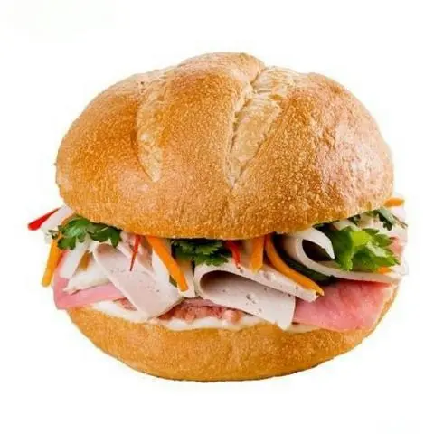 Hình ảnh Hamburger Thịt Chả