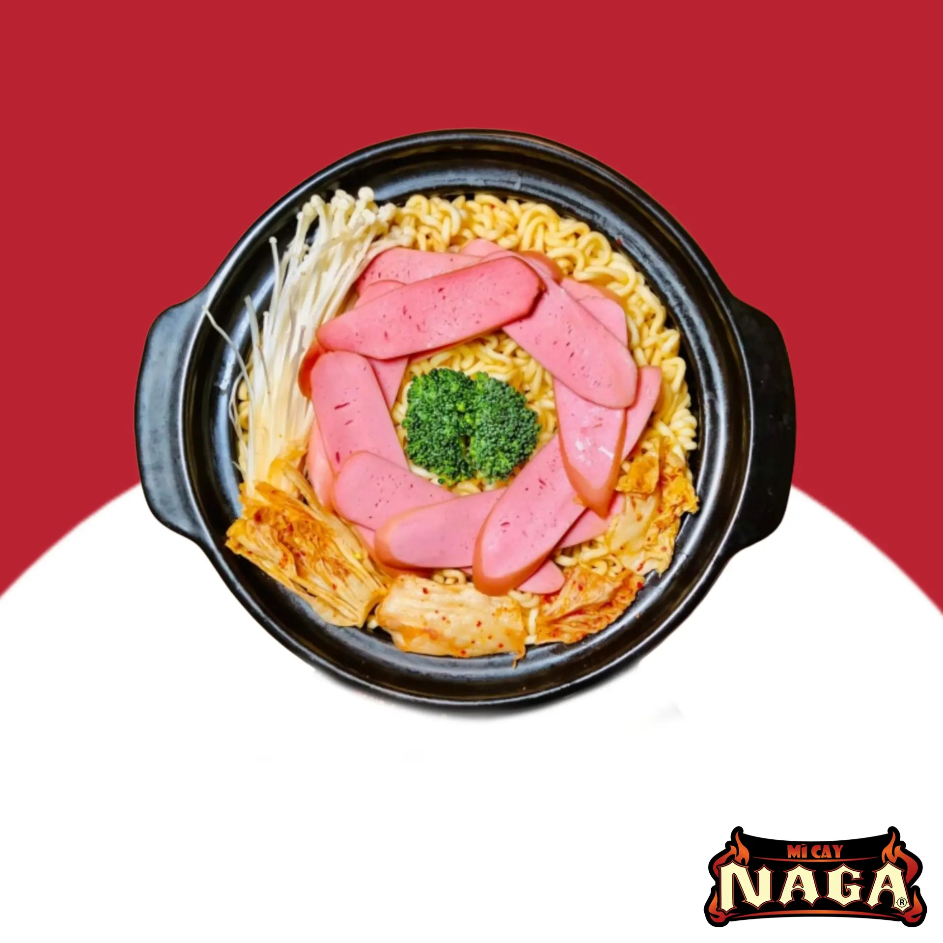 Hình ảnh Mì Kim Chi Xúc Xích NAGA