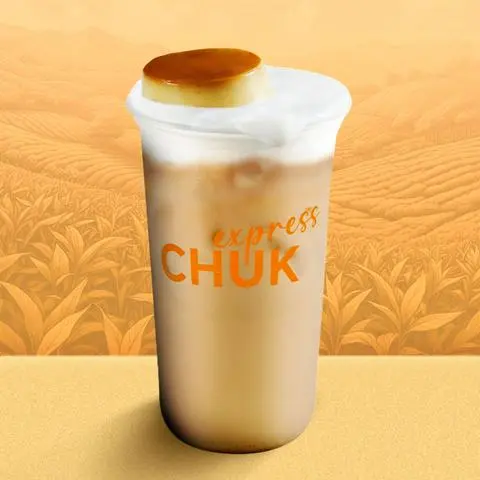Hình ảnh Trà Lài Sữa Bánh Flan Kem Muối Biển - Size L 