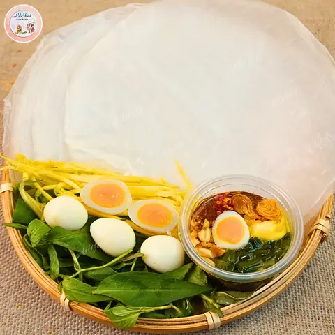 Hình ảnh Bánh Dẻo Chấm Sốt Me - Bơ - Mỡ Hành - 3 Trứng Cút