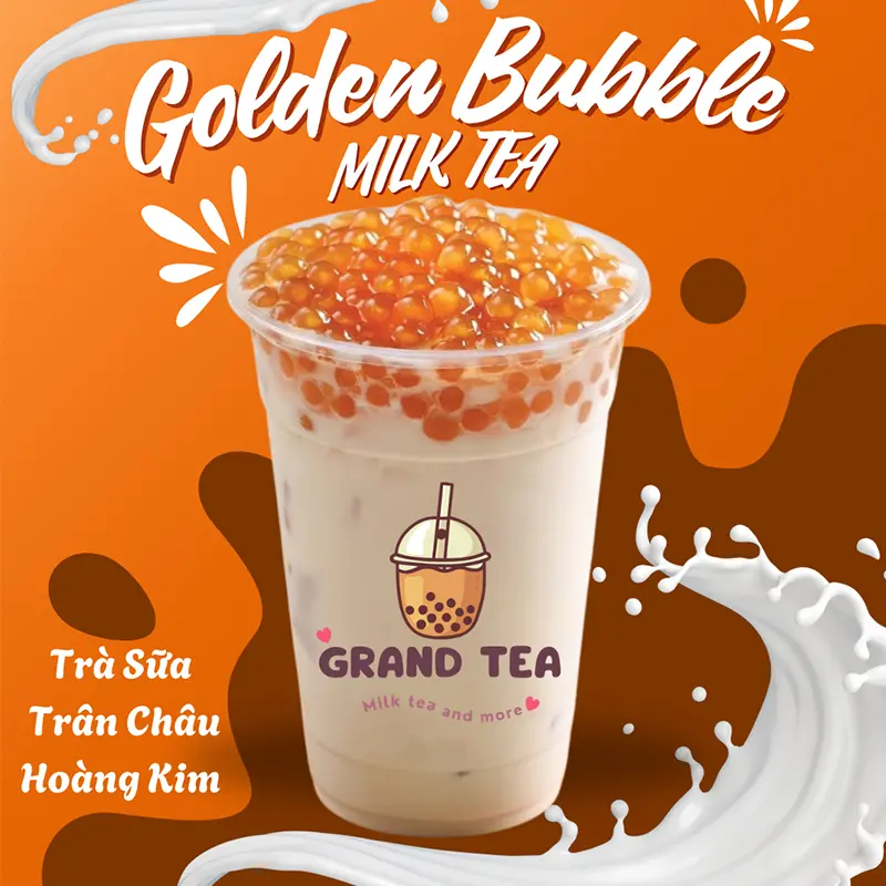 Hình ảnh Trà Sữa Trân Châu Baby Hoàng Kim/Golden Bubble Milk Tea