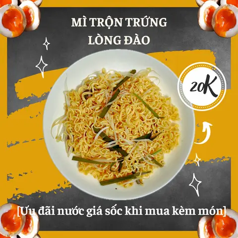 Hình ảnh MÌ TRỘN TRỨNG LÒNG ĐÀO