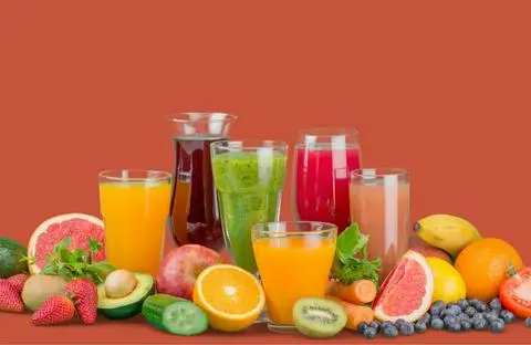 Hình ảnh Trái cây gọt sẵn + nước ép 