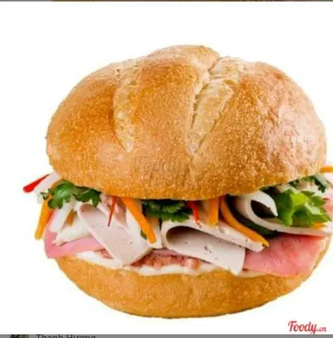 Hình ảnh Hamburger thịt chả