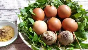 Hình ảnh Hột gà nướng xào me
