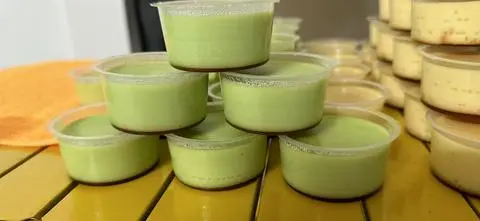 Hình ảnh Flan lá dứa