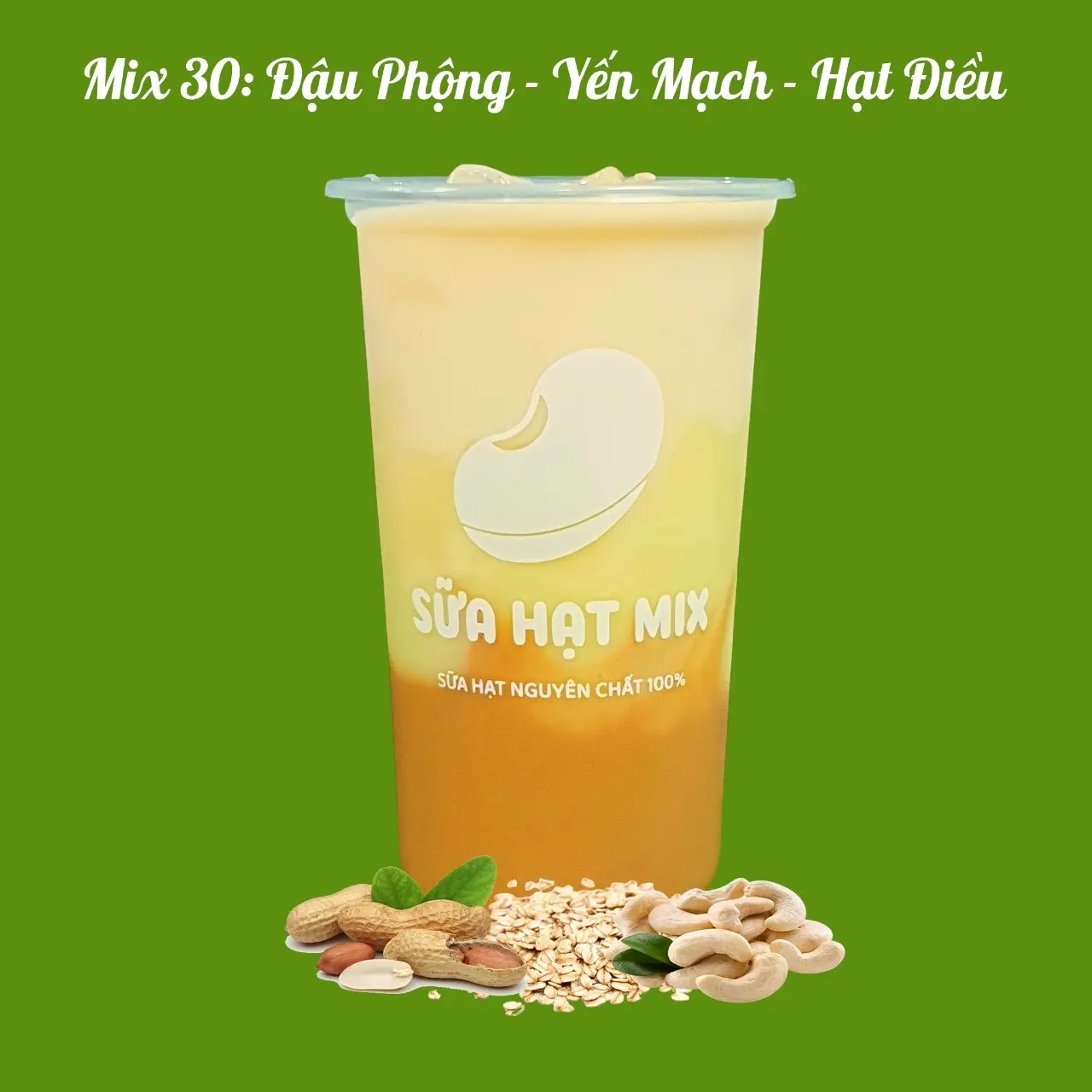 Hình ảnh Mix 30: Đậu Phộng - Yến Mạch - Hạt Điều