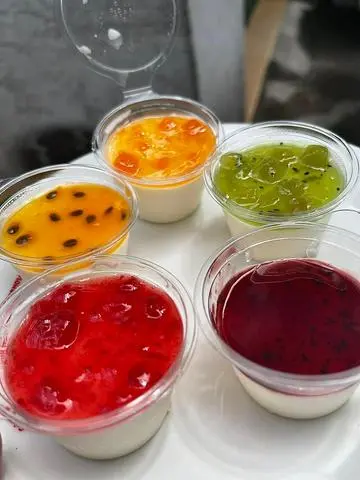 Hình ảnh Panna cotta vị Matcha