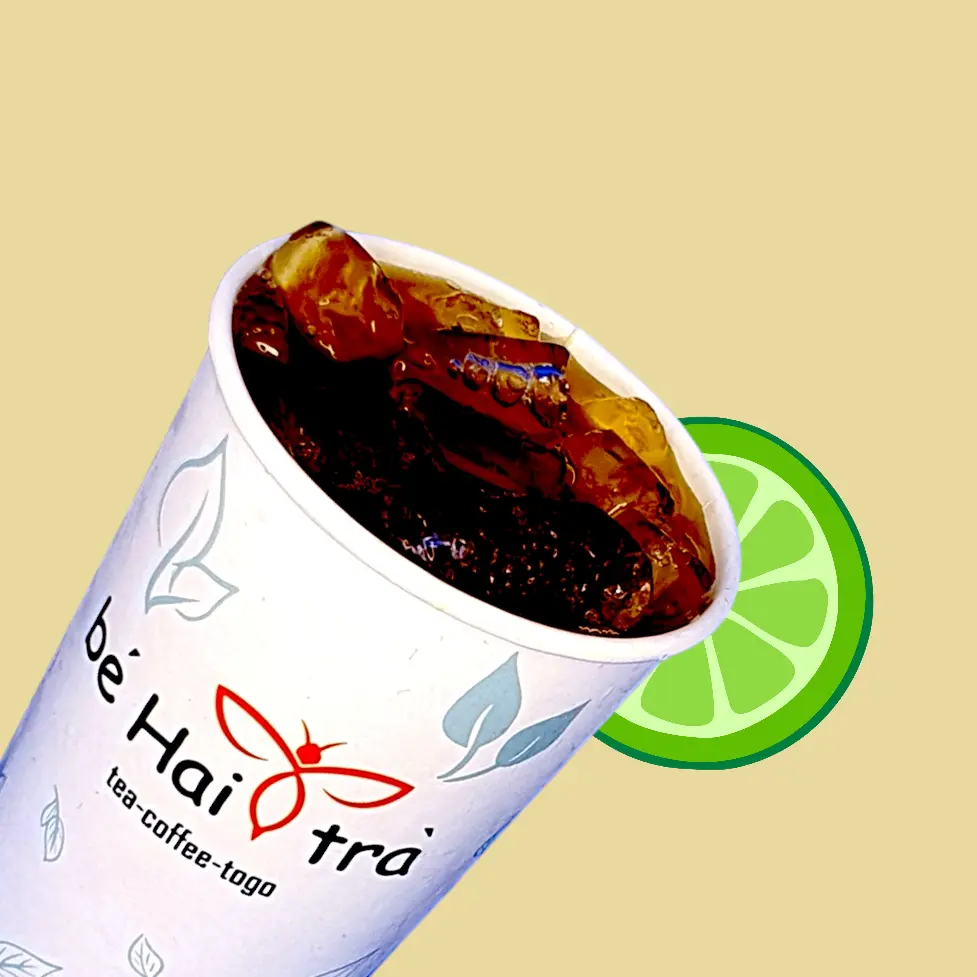 Hình ảnh Hồng trà chanh konjac