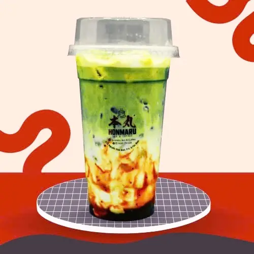 Hình ảnh Matcha latte dâu Nhật