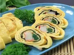 Hình ảnh trứng cụôn rong biển thanh cua 