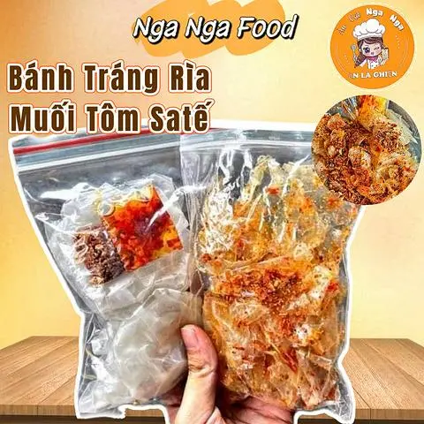 Hình ảnh Bánh Tráng Satế Muối Tôm zip