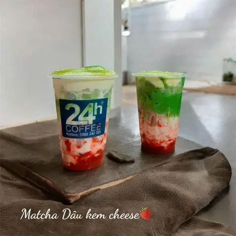 Hình ảnh Matcha dâu kem cheese
