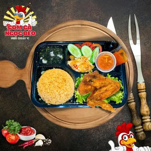 Hình ảnh Cơm cánh gà chiên + canh rong biển