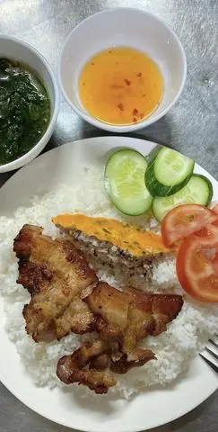 Hình ảnh  ba rọi +  chả hấp