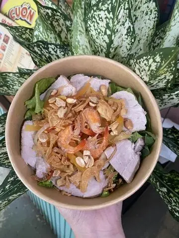 Hình ảnh Bún mắm tép đu đủ thịt luộc